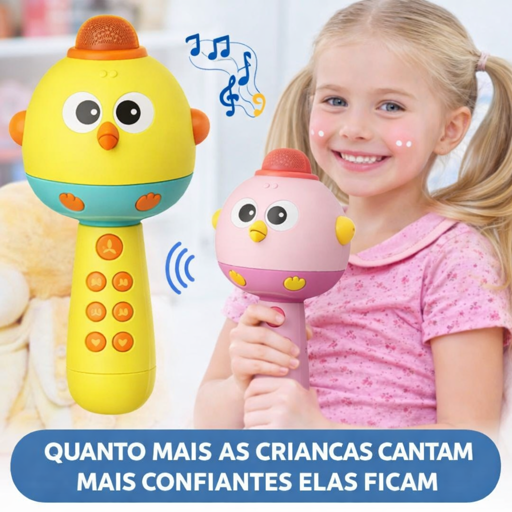 Microfone Infantil com Caixa de Som – Transforme Seu Filho em um Pequeno Artista