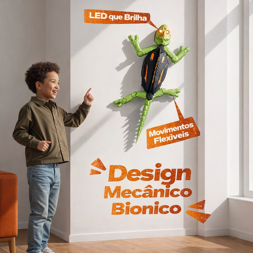 Lagarto EscalaTudo™ - Brincar que Desperta a Imaginação
