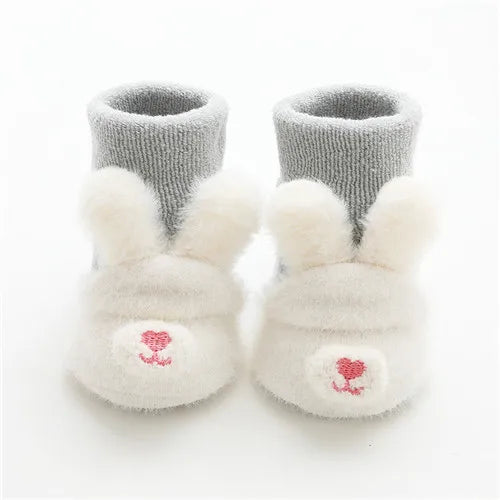 Meias Antiderrapantes de Inverno para Bebês - Estilo 2025