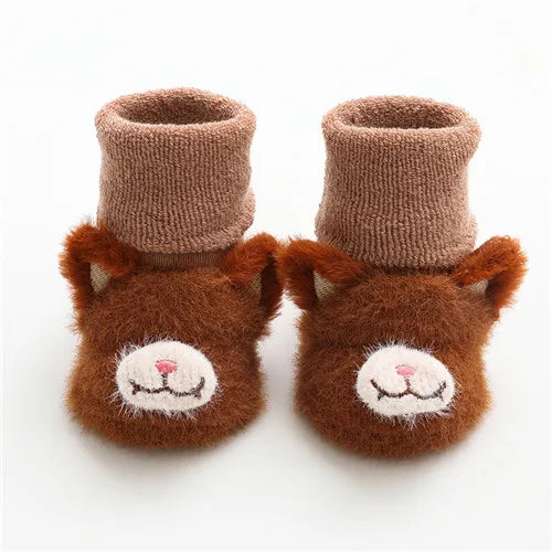 Meias Antiderrapantes de Inverno para Bebês - Estilo 2025