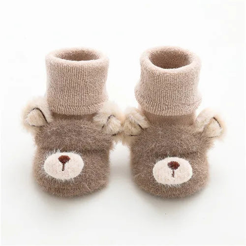 Meias Antiderrapantes de Inverno para Bebês - Estilo 2025