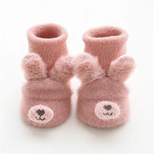 Meias Antiderrapantes de Inverno para Bebês - Estilo 2025