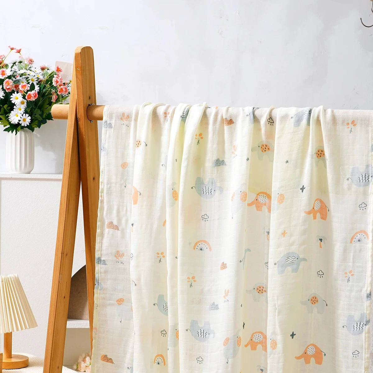 Cobertor de Musselina para Bebê em Algodão Bambu