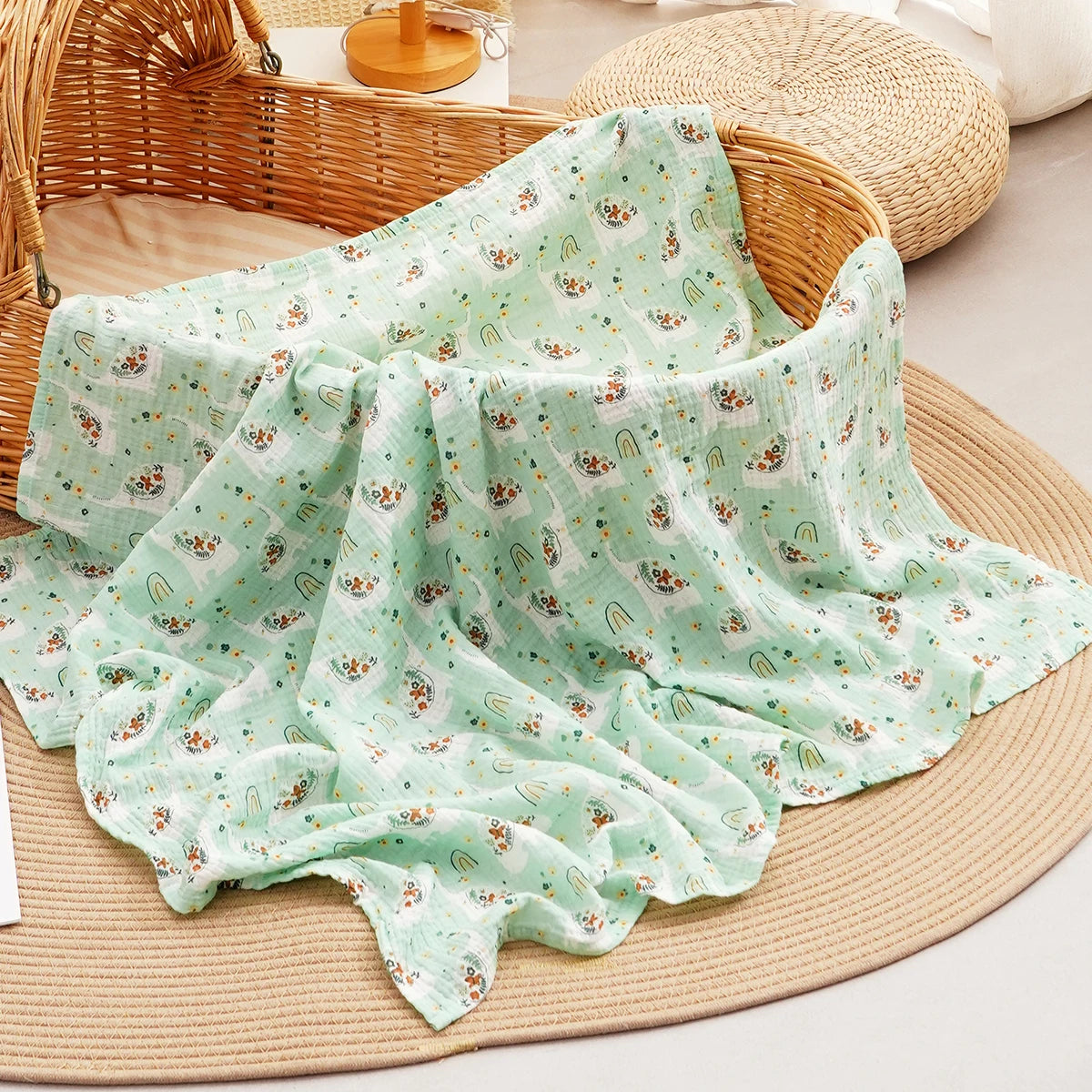 Cobertor Musselina 100% Algodão para Bebês