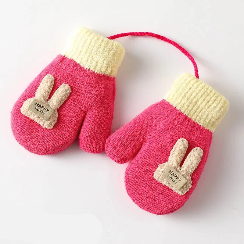 Luvas de Pelúcia Infantil com Desenhos Animados