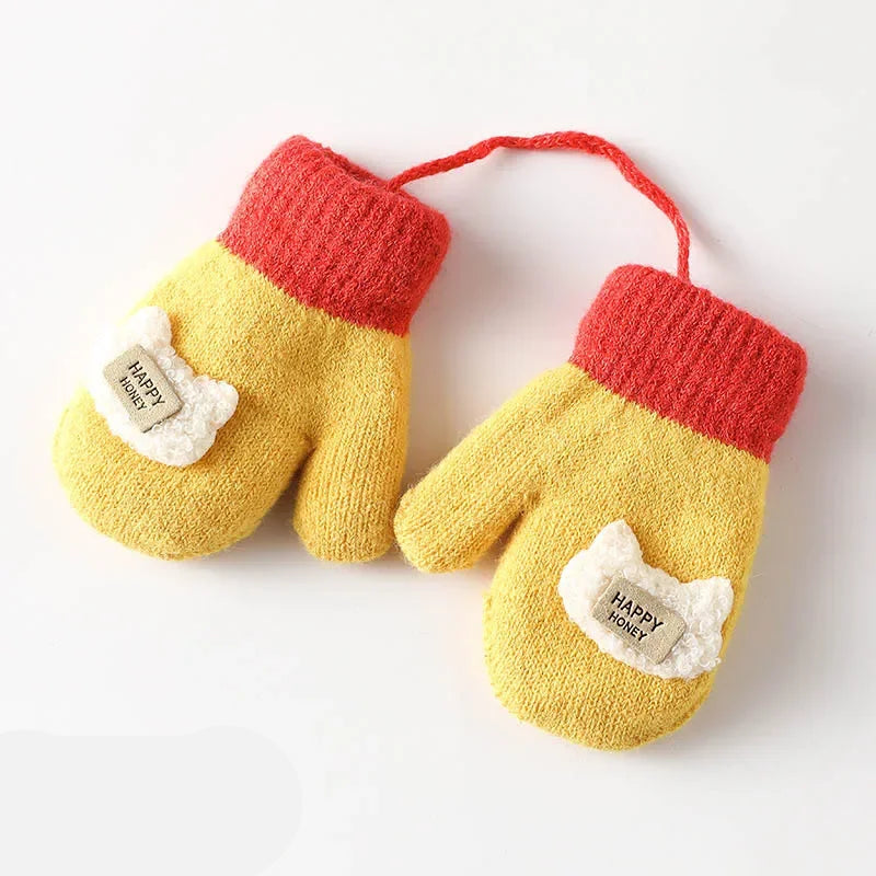 Luvas de Pelúcia Infantil com Desenhos Animados