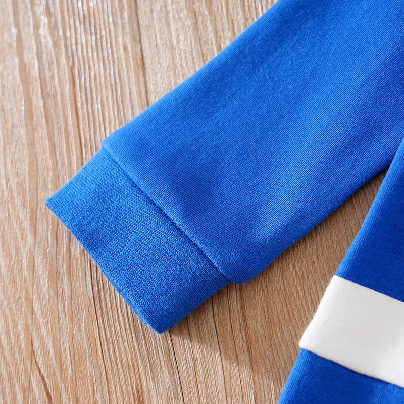 Macacão de bebê azul anime, traje cosplay recém-nascido, traje infantil, gola redonda de algodão, roupas confortáveis, pijamas meninos, 0-18m