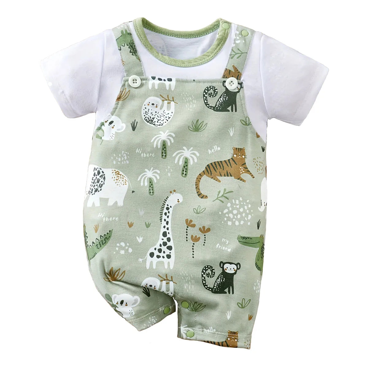 Romper Infantil Zoo Animal - Conforto e Estilo para Bebês