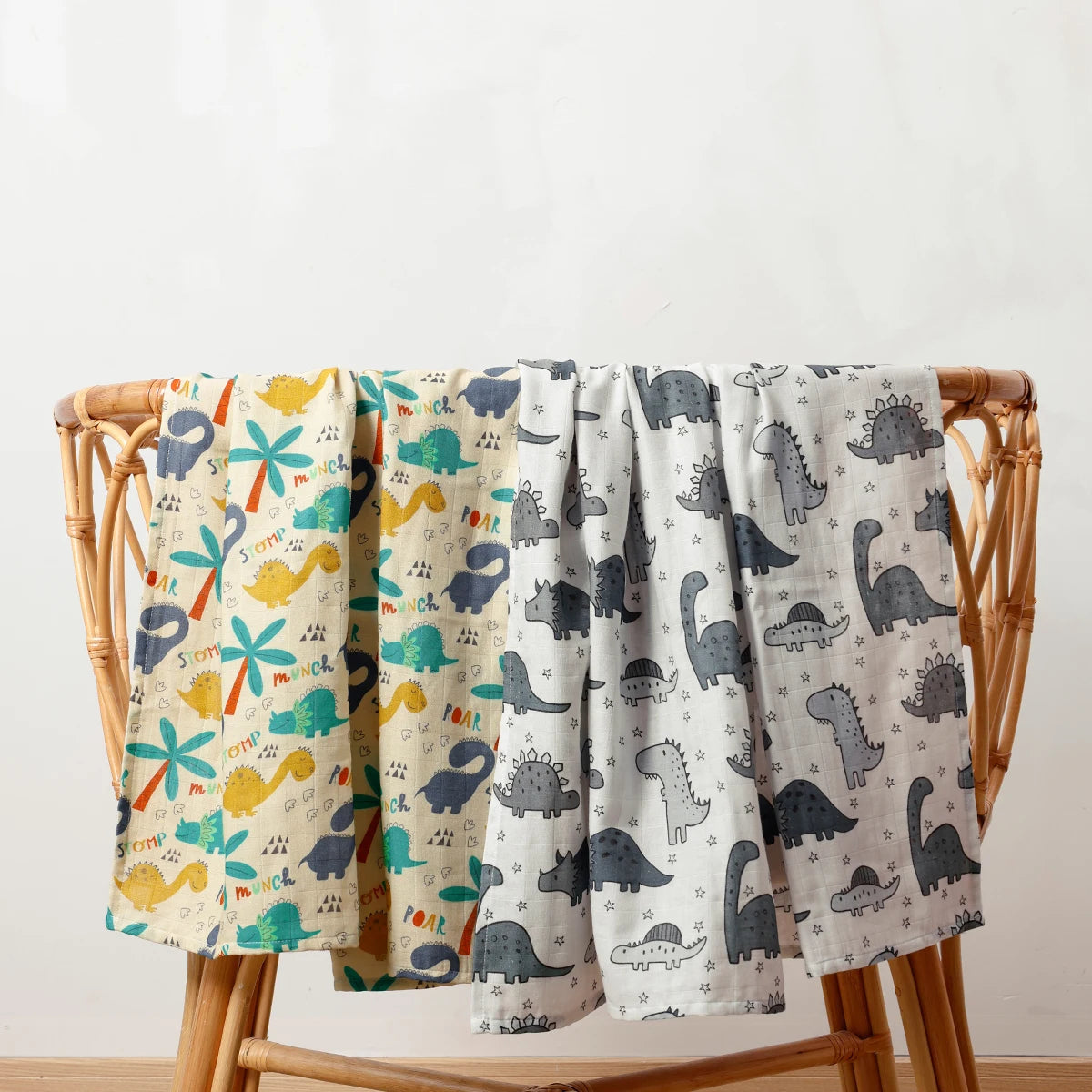 Happyflute 120*110cm musselina swaddle para recém-nascido algodão de bambu verão cobertor cama consolador bonito cobertores do bebê