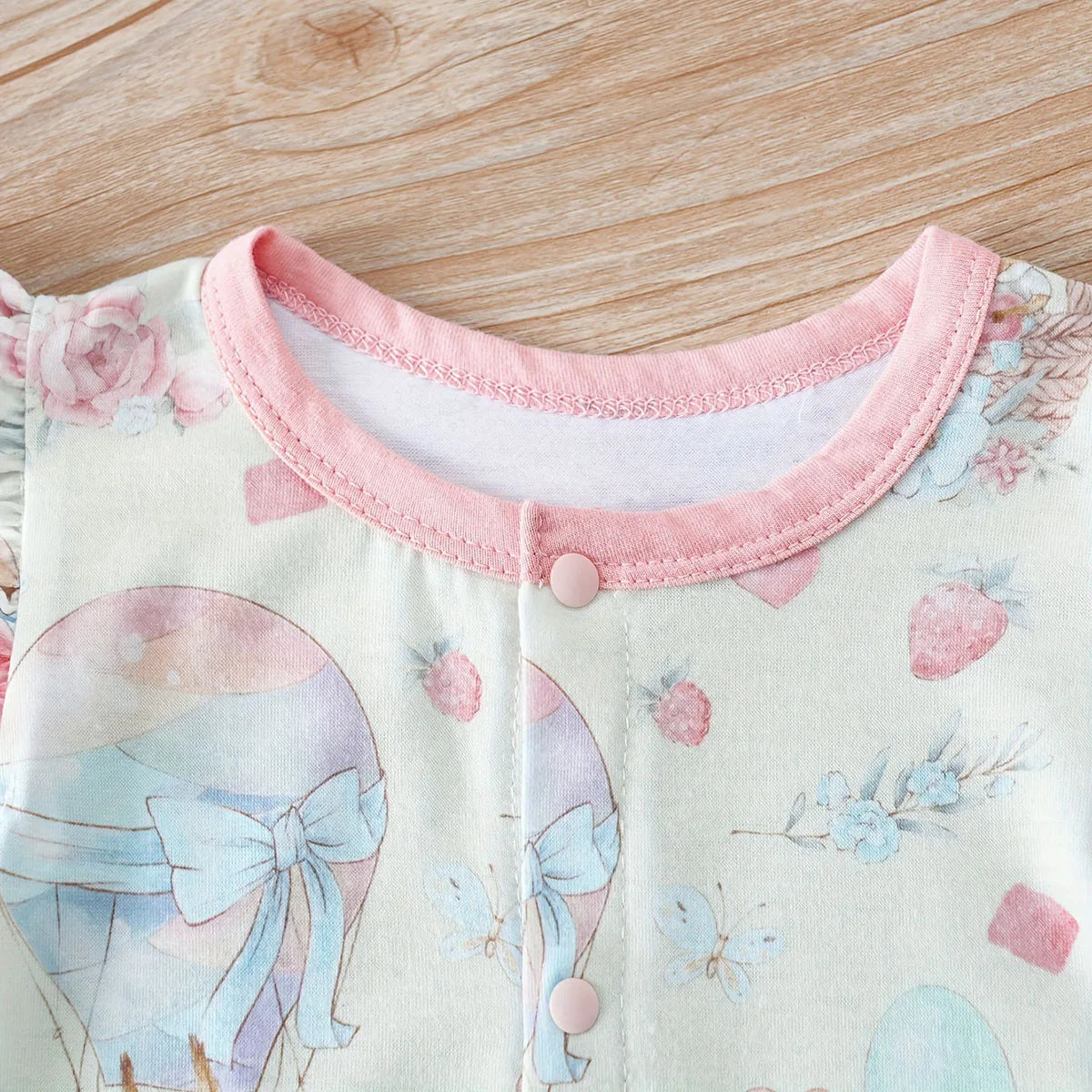 IURNXB Macacão de bebê recém-nascido para meninas adorável esquilo e balão de ar quente estampa sem mangas macacão roupas casuais playwear 0-12 meses