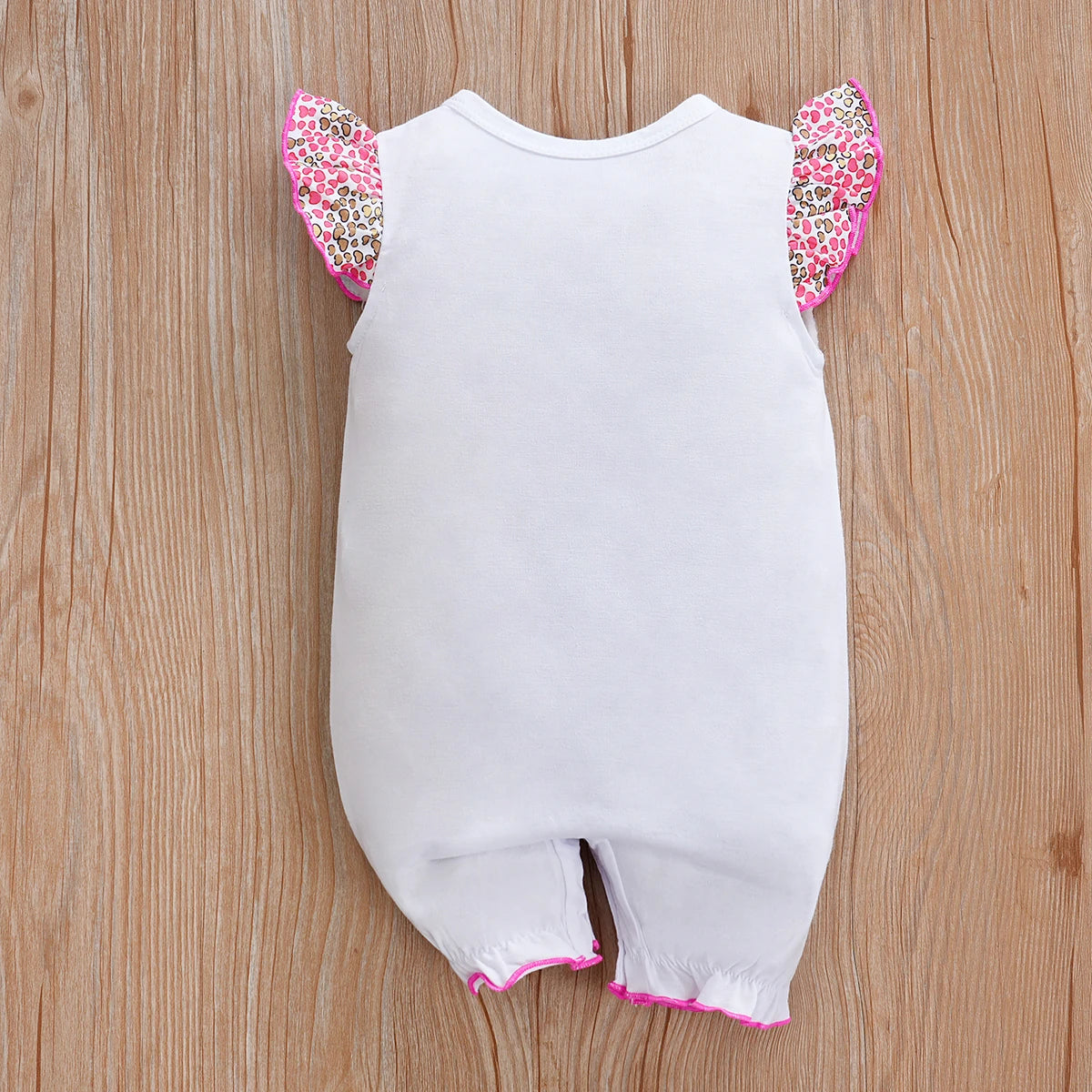 IURNXB-Bodysuit frontal com estampa flor zebra bonito do bebê, bodysuit confortável, macacão de manga, criança e menina infantil Onesie, presente de verão