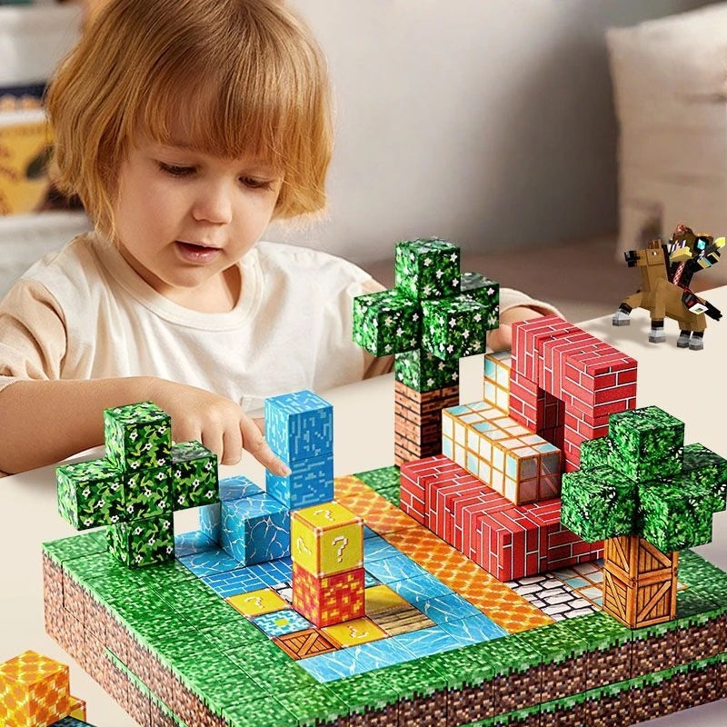 BlocoMágico™ – Kit Magnético Educativo com 300 Peças
