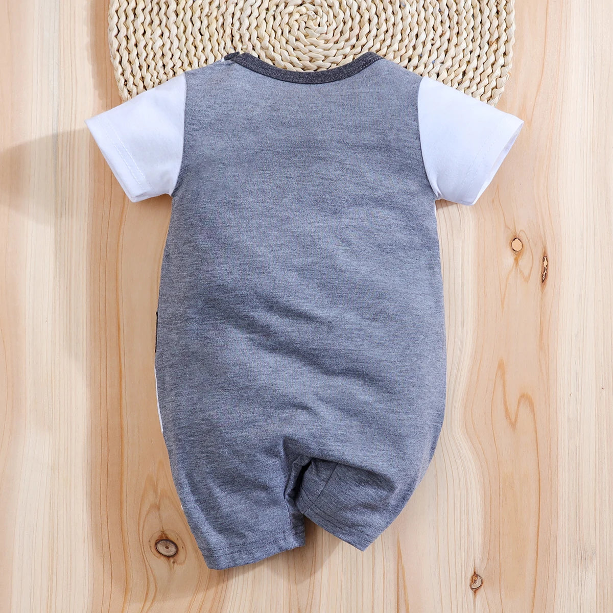 Iurnxb macacão de bebê manga curta macacão meninos meninas recém-nascidos bodysuits bonito cão impresso macacão roupas de verão 1-18m
