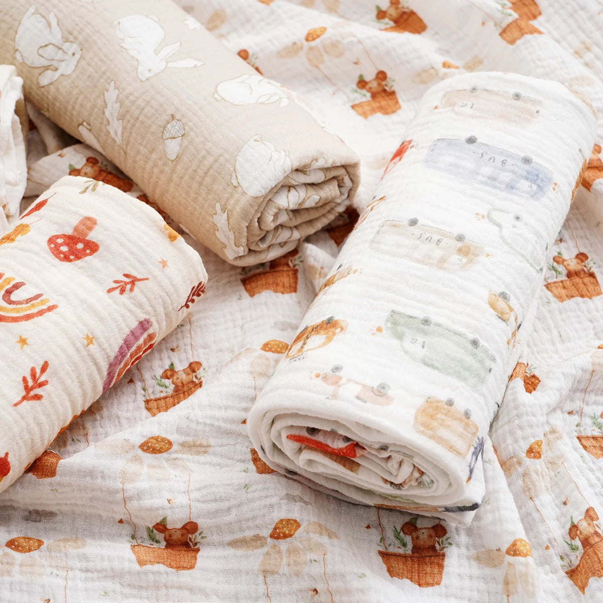 Cobertor Musselina 100% Algodão para Bebês