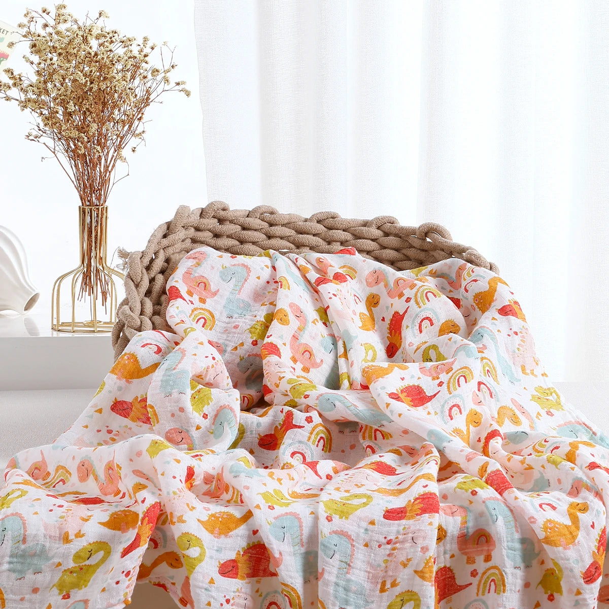 Cobertor de Musselina HappyFlute para Bebês - Conforto e Segurança