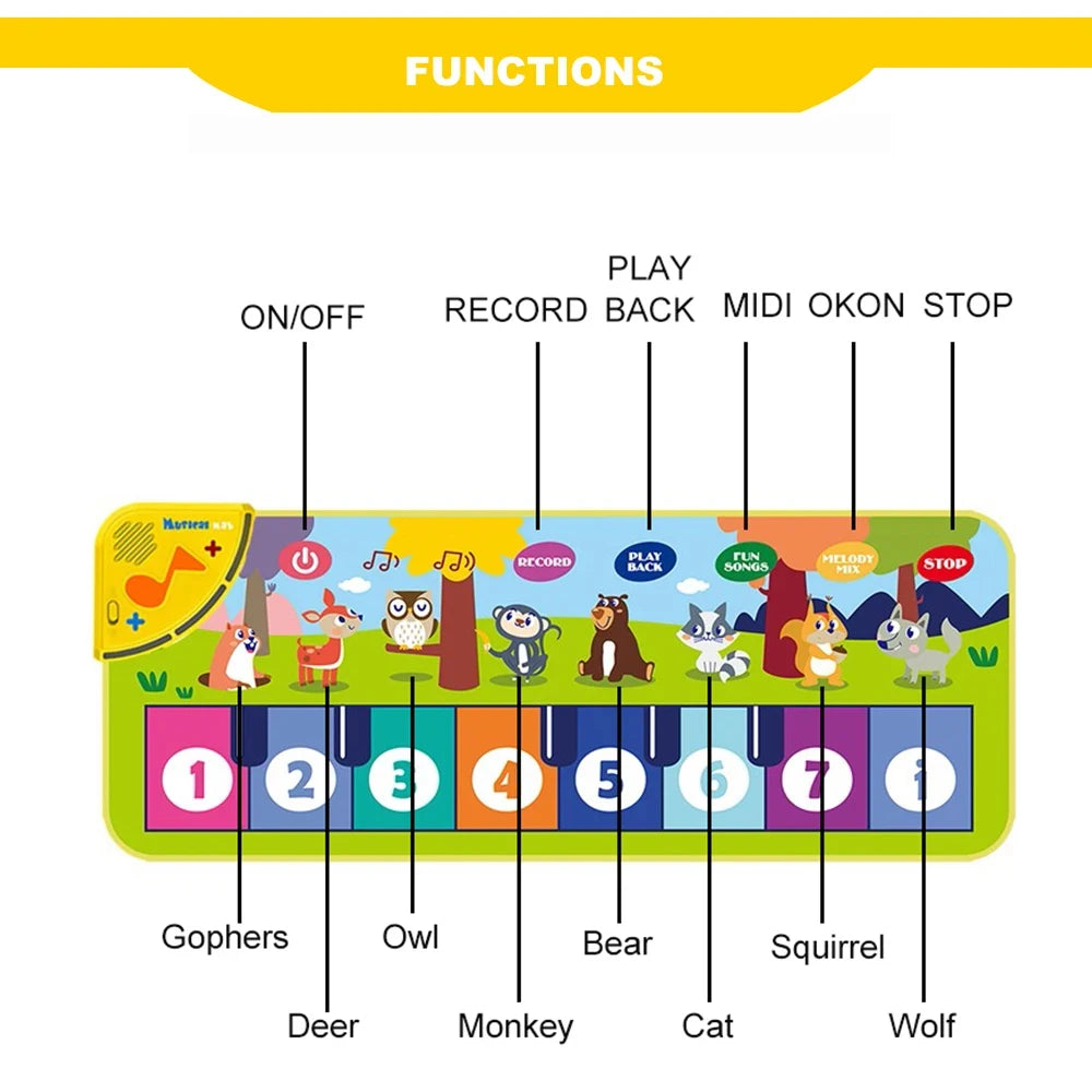 Tapete Musical Aprender Brincando - Passinhos Mágicos