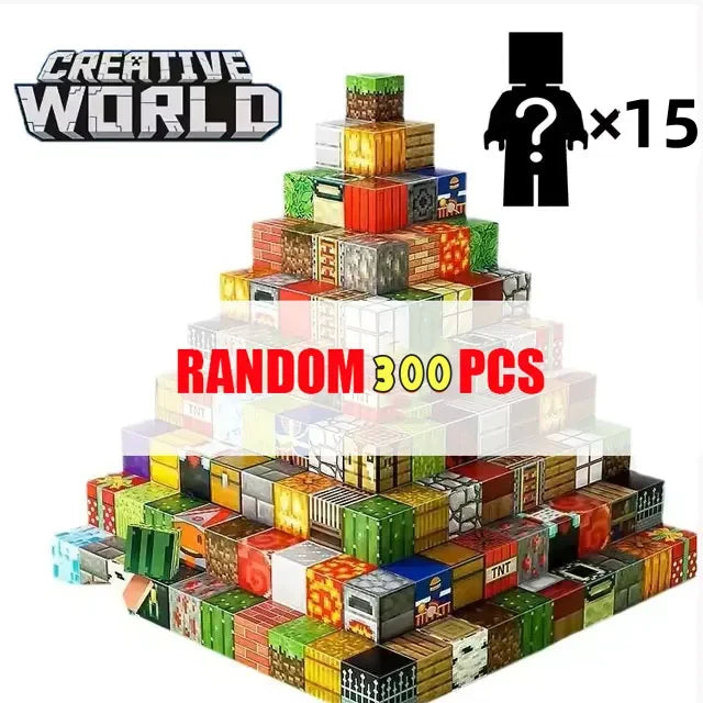 Blocos de Construção Magnéticos Mini Mundo - 500 Peças