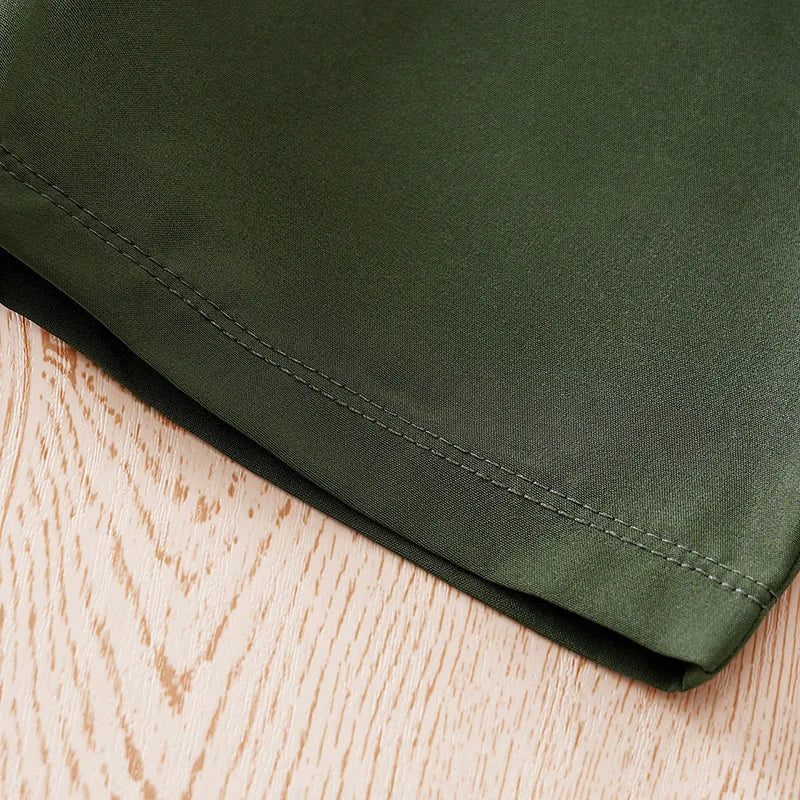 Bebê recém-nascido meninos conjunto de roupas animal-verde impressão moda verão criança roupa alças de manga curta vestir 2 peças terno de passeio