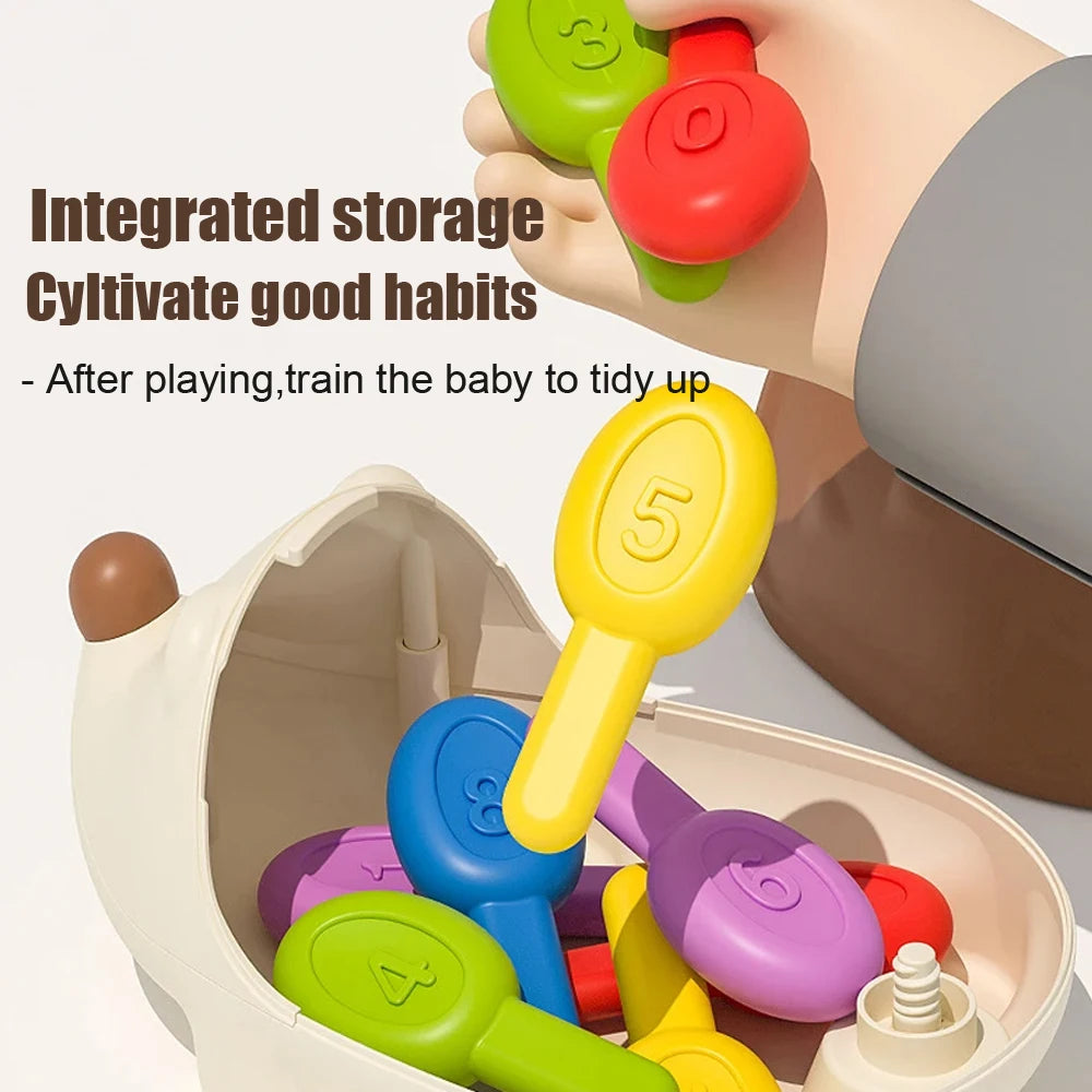 Ouriço montessori brinquedo educativo brinquedos de motor fino para crianças aprendendo contagem & treinamento desenvolver concentração sensorial presente