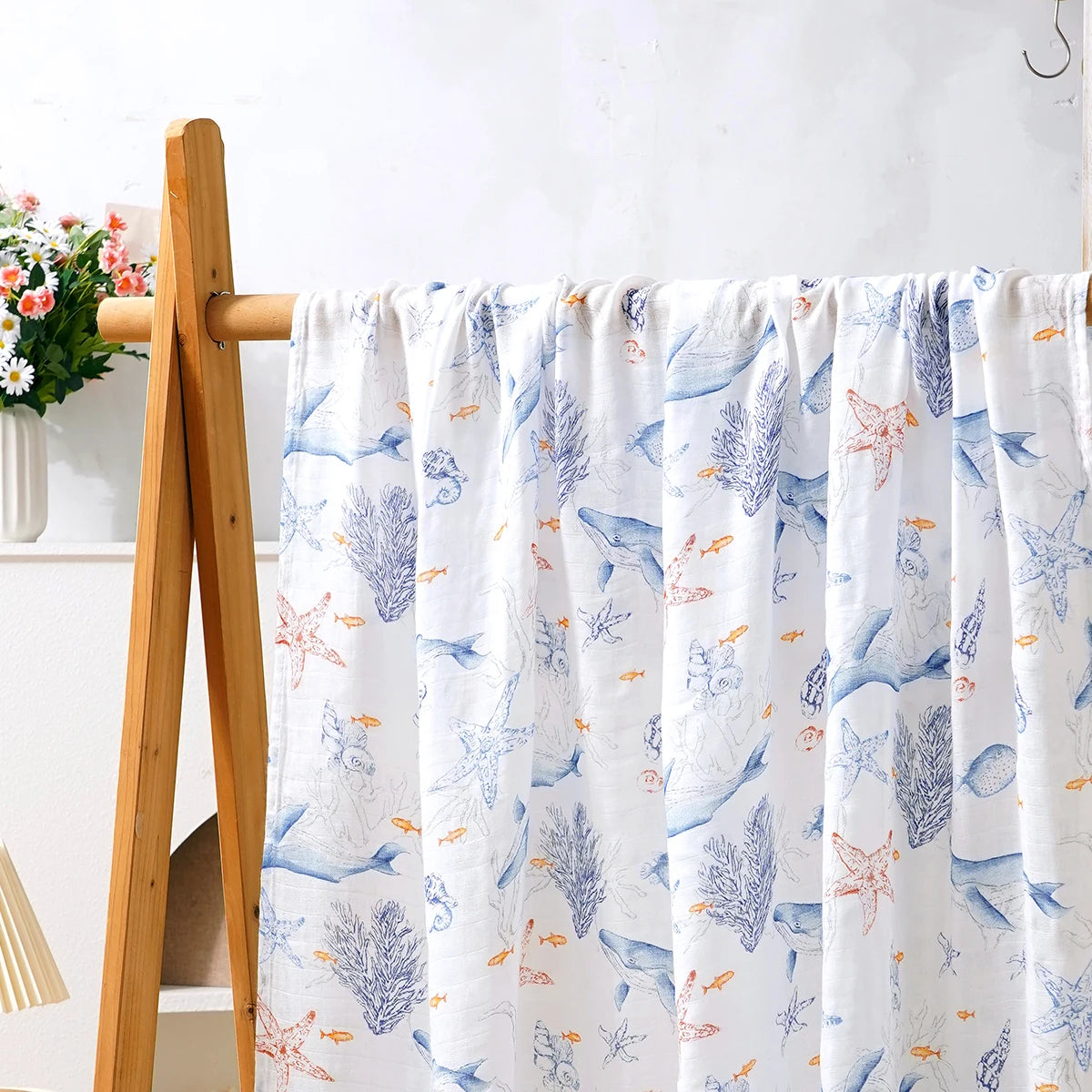 Cobertor de Musselina para Bebê em Algodão Bambu