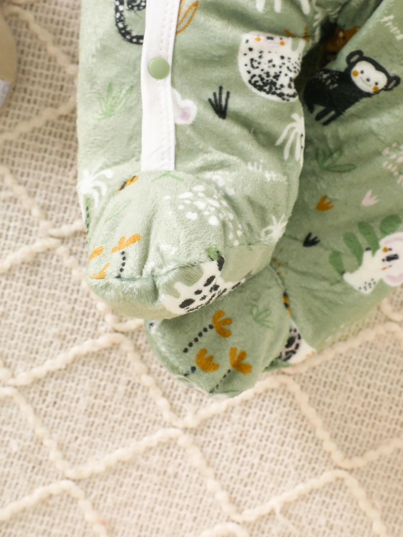 Macacão Infantil Zoológico com Pés para Bebê