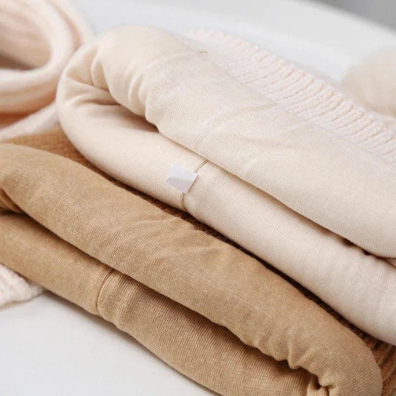 Inverno crianças cachecol gorro conjunto 1-6year bebê grosso lã malha chapéu bonito dos desenhos animados crianças proteção de orelha boné da criança neckerchiefs