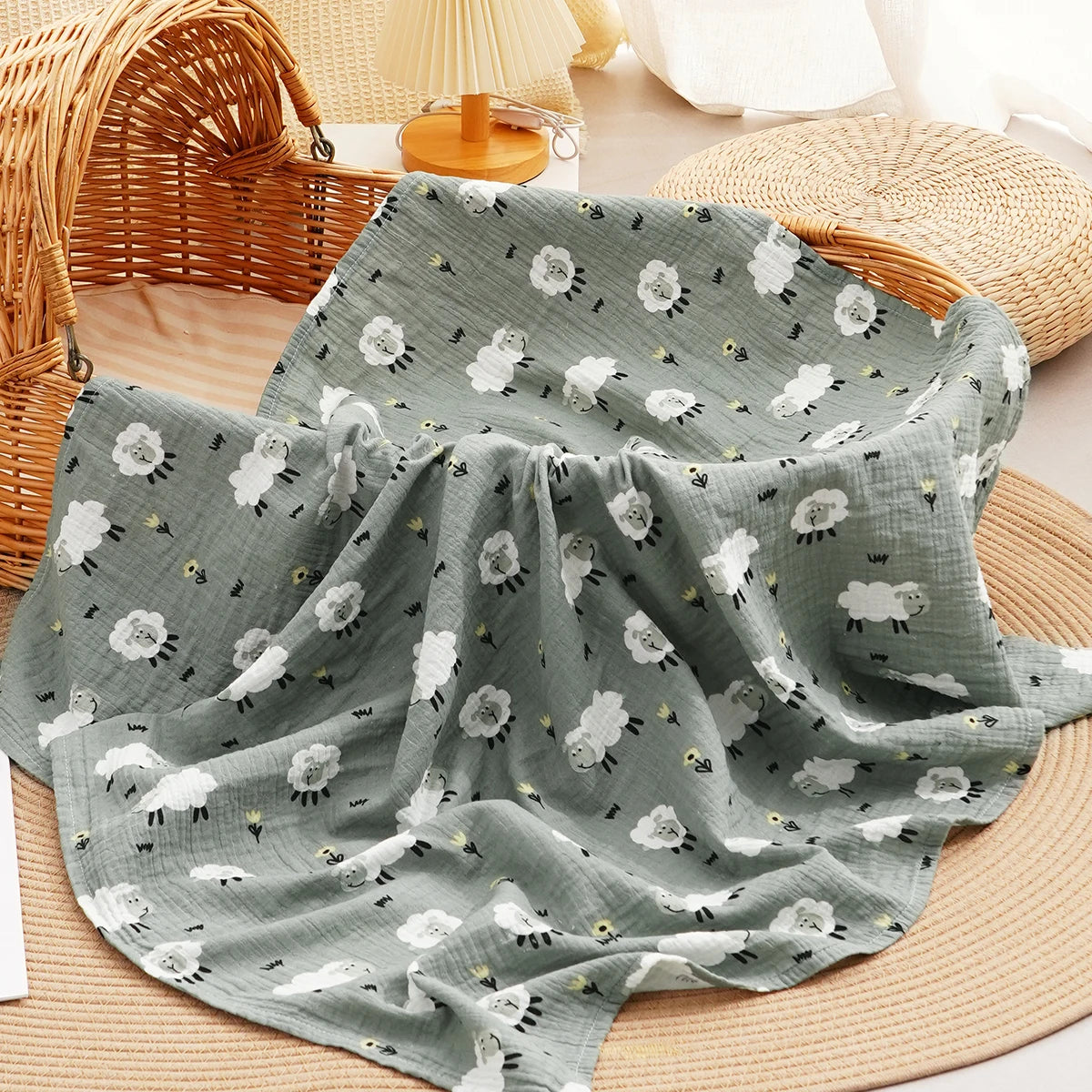 Cobertor Musselina 100% Algodão para Bebês