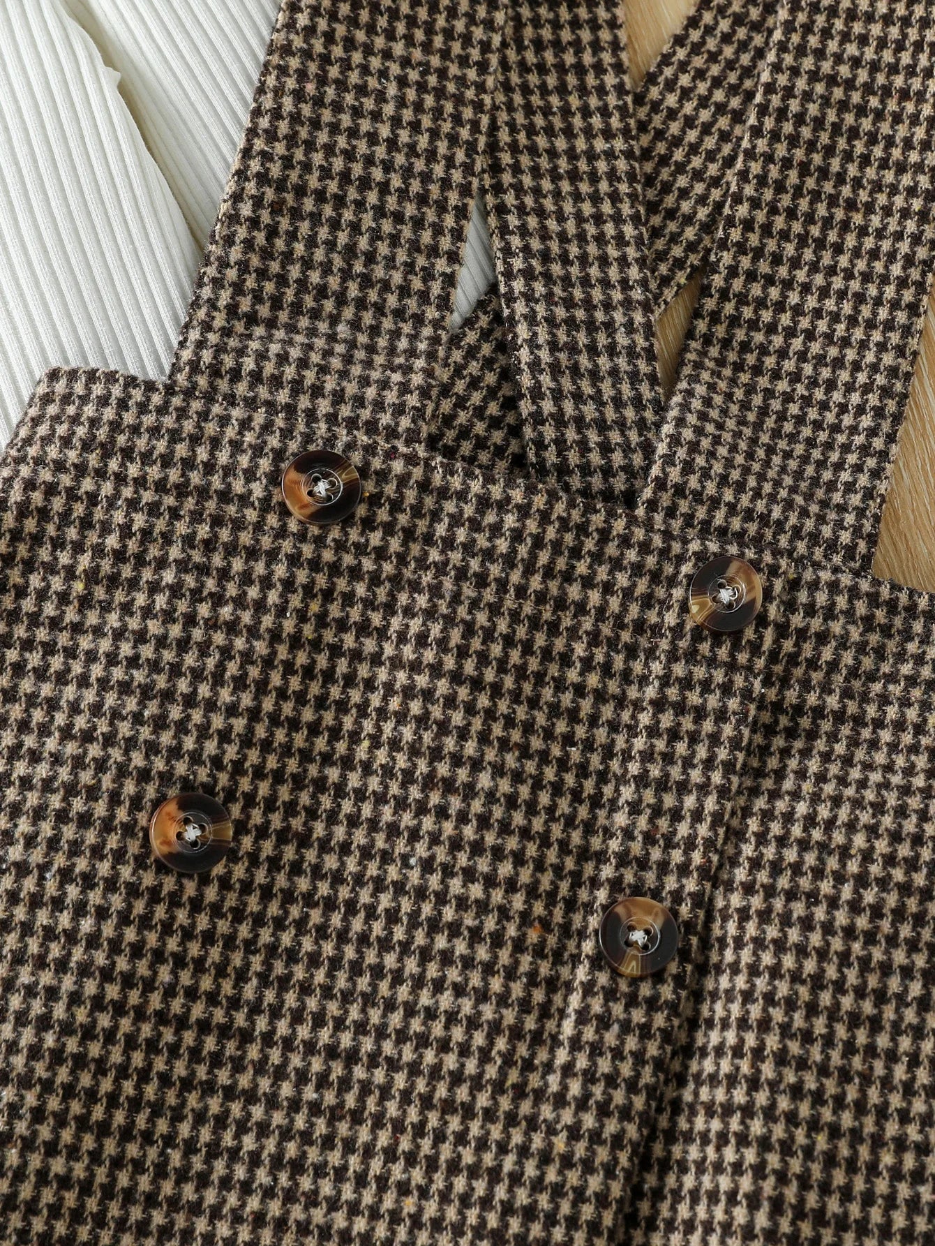 Crianças outono moda roupas 2 peças terno branco gola alta com nervuras topos + saia suspender xadrez crianças define roupas casuais 1-6y