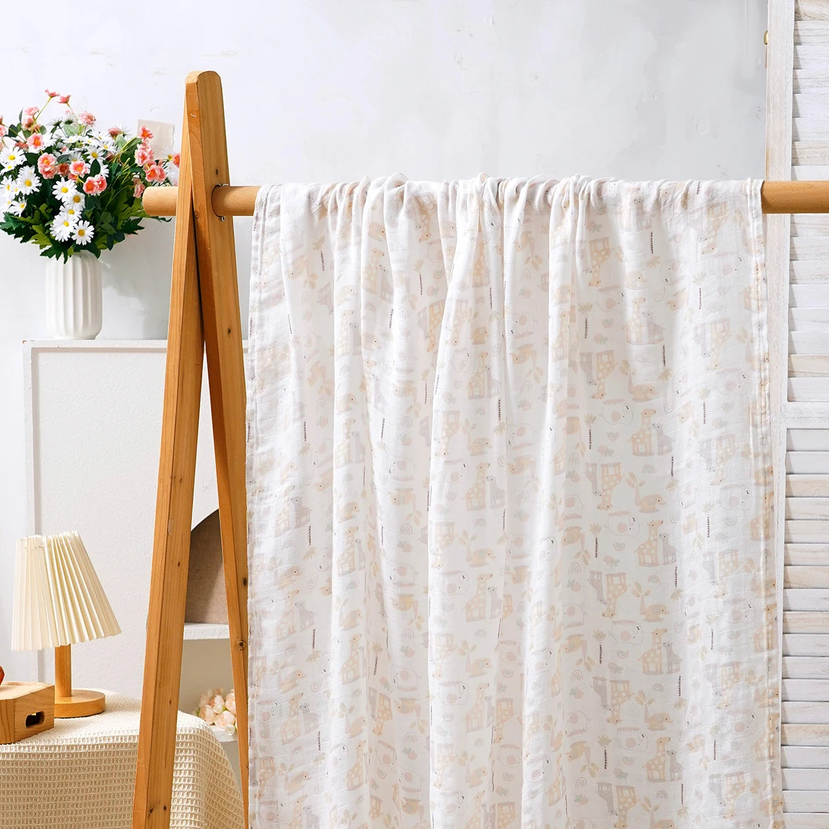 Cobertor de Musselina para Bebê em Algodão Bambu