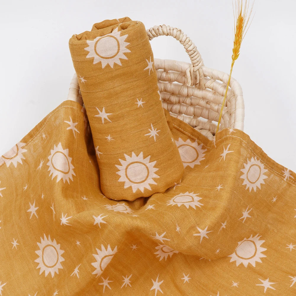 Cobertor Musselina Bebê 120x110cm Algodão Bambu