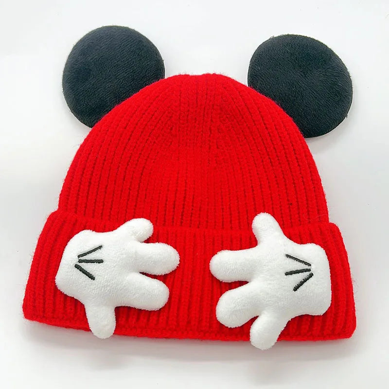 Chapéu Infantil Orelha de Mouse Inverno Quente