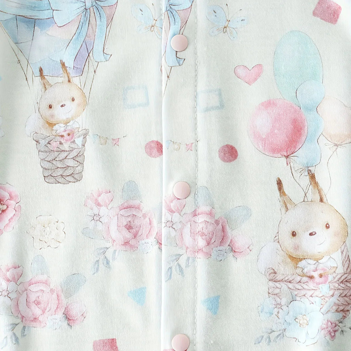 IURNXB Macacão de bebê recém-nascido para meninas adorável esquilo e balão de ar quente estampa sem mangas macacão roupas casuais playwear 0-12 meses