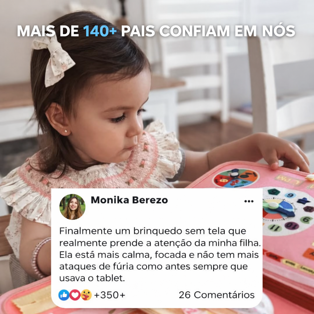 Livro Sensorial Montessori para Crianças - Aprendizado Divertido