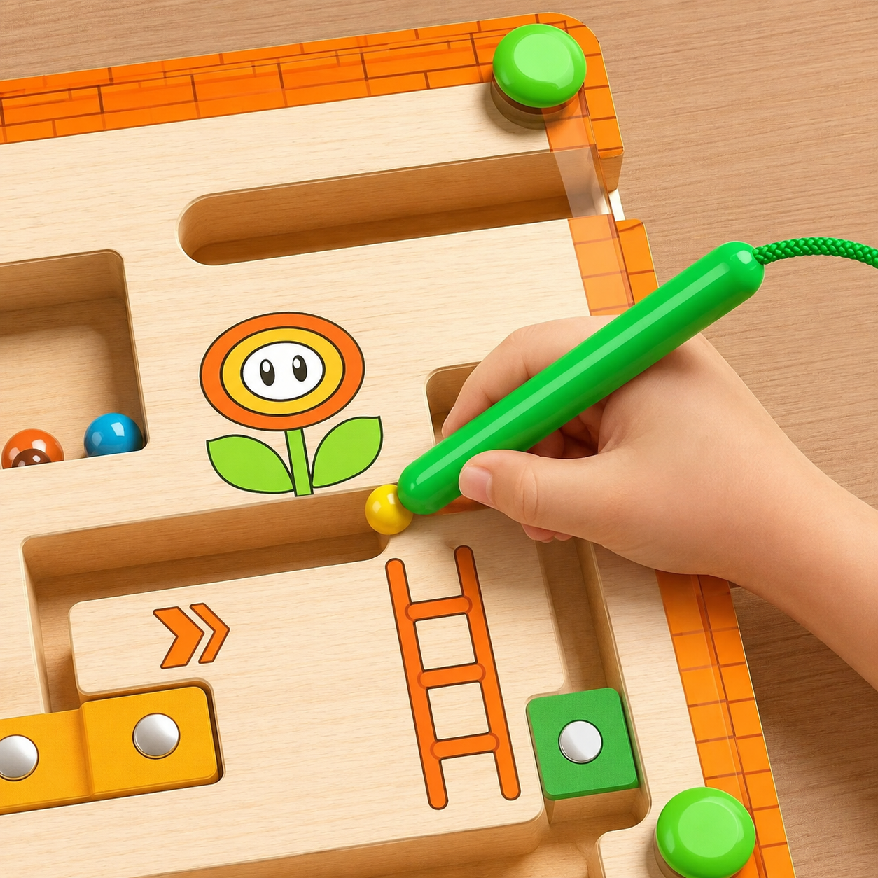 Labirinto Magnético Infantil para Treinamento de Concentração