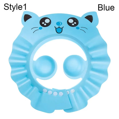 Adjustable Baby Shower Caps Child Kids Shampoo Hat Wash Hair Bath Shield Waterproof Ear Eye Protection Visor