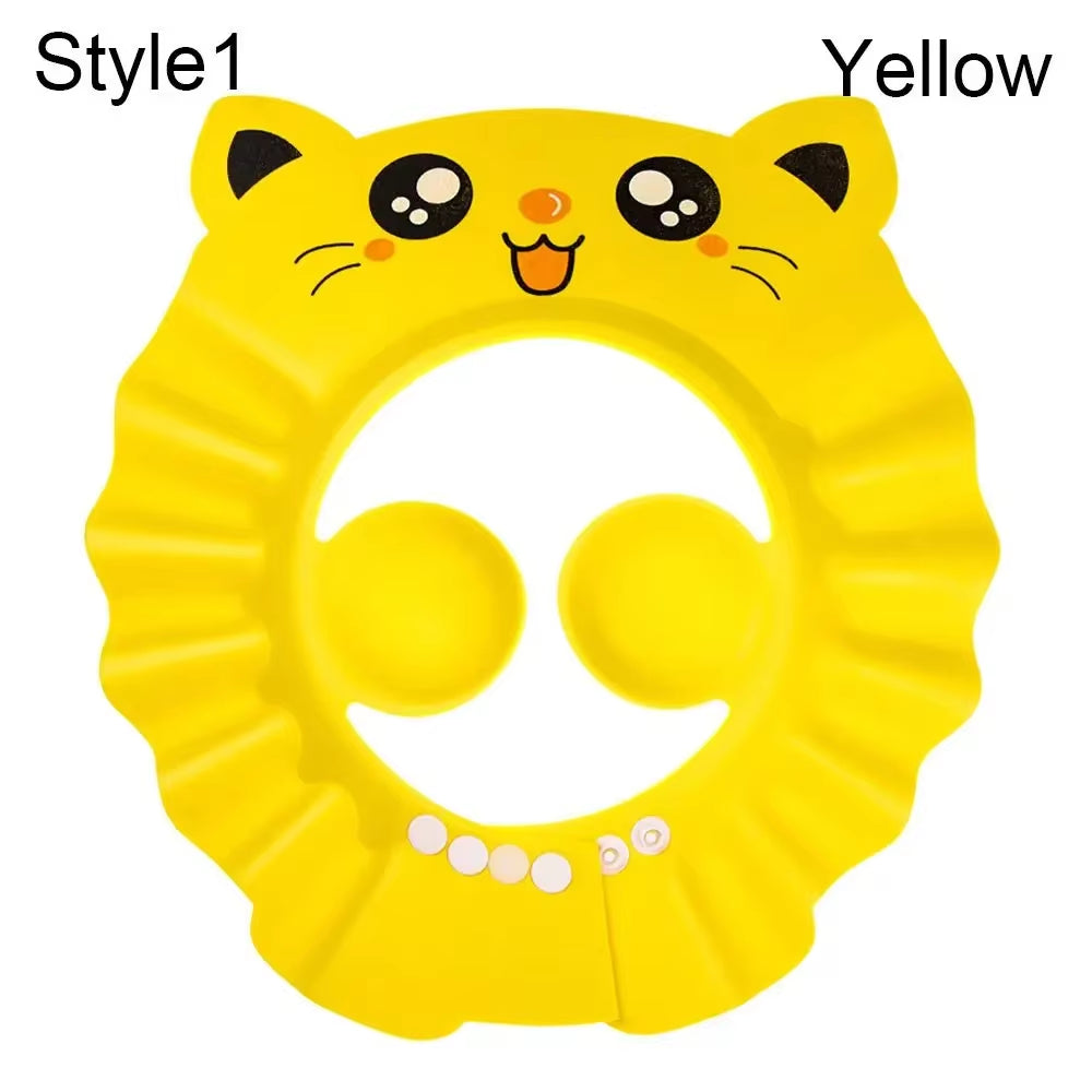 Adjustable Baby Shower Caps Child Kids Shampoo Hat Wash Hair Bath Shield Waterproof Ear Eye Protection Visor