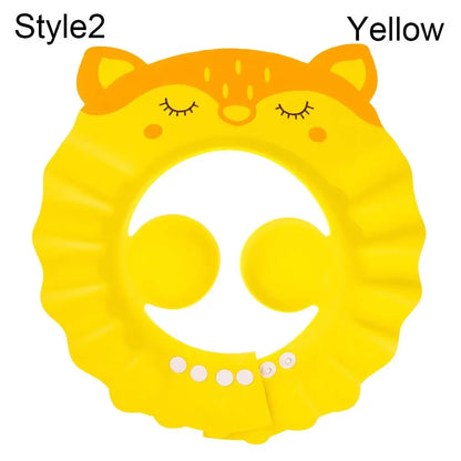 Adjustable Baby Shower Caps Child Kids Shampoo Hat Wash Hair Bath Shield Waterproof Ear Eye Protection Visor