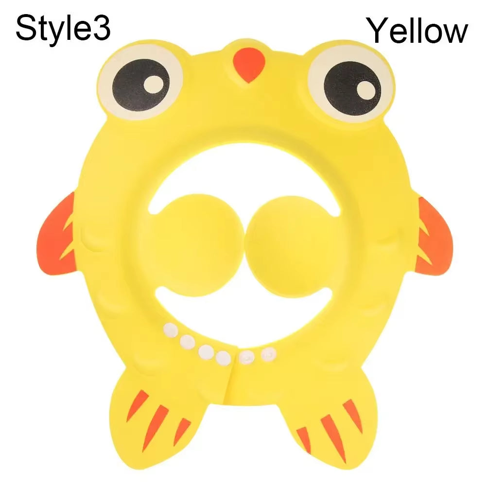 Adjustable Baby Shower Caps Child Kids Shampoo Hat Wash Hair Bath Shield Waterproof Ear Eye Protection Visor