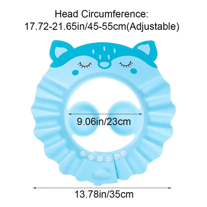 Adjustable Baby Shower Caps Child Kids Shampoo Hat Wash Hair Bath Shield Waterproof Ear Eye Protection Visor