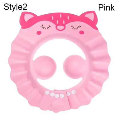 Adjustable Baby Shower Caps Child Kids Shampoo Hat Wash Hair Bath Shield Waterproof Ear Eye Protection Visor